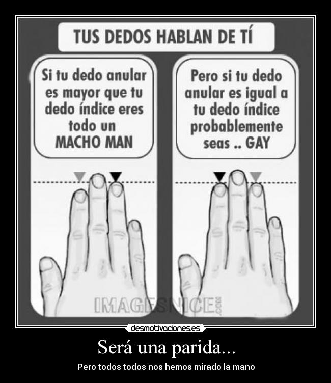 Será una parida... -