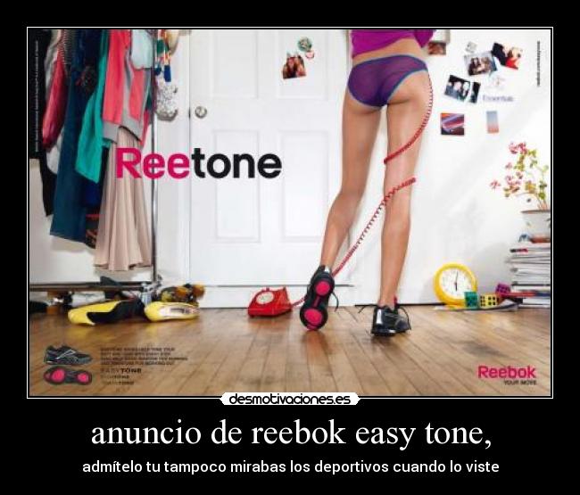 anuncio de reebok easy tone, -
