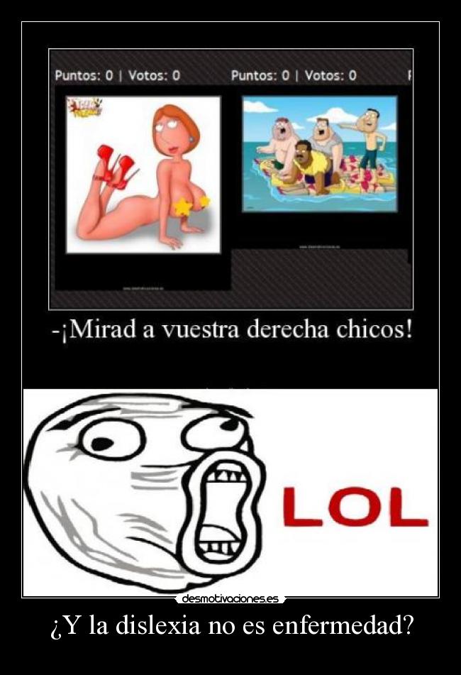 ¿Y la dislexia no es enfermedad? -