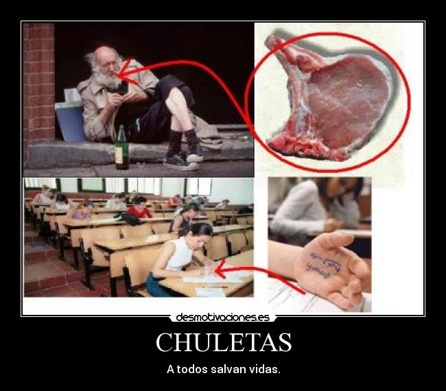 CHULETAS - A todos salvan vidas.