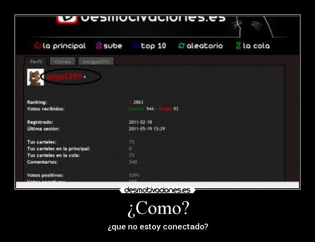 ¿Como? - ¿que no estoy conectado?