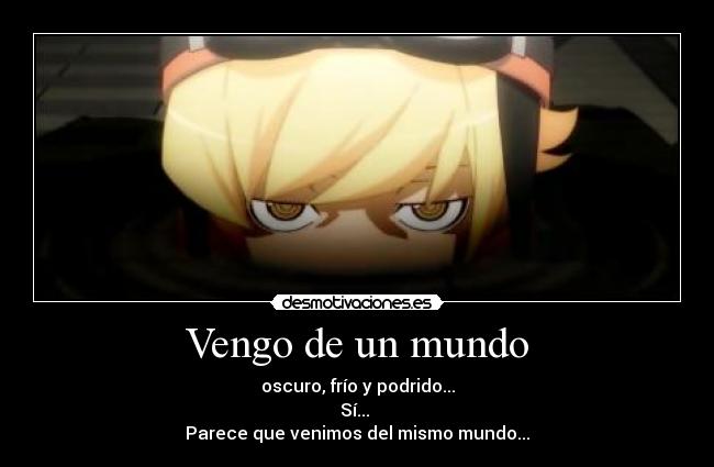 carteles mundo bakemonogatari desmotivaciones