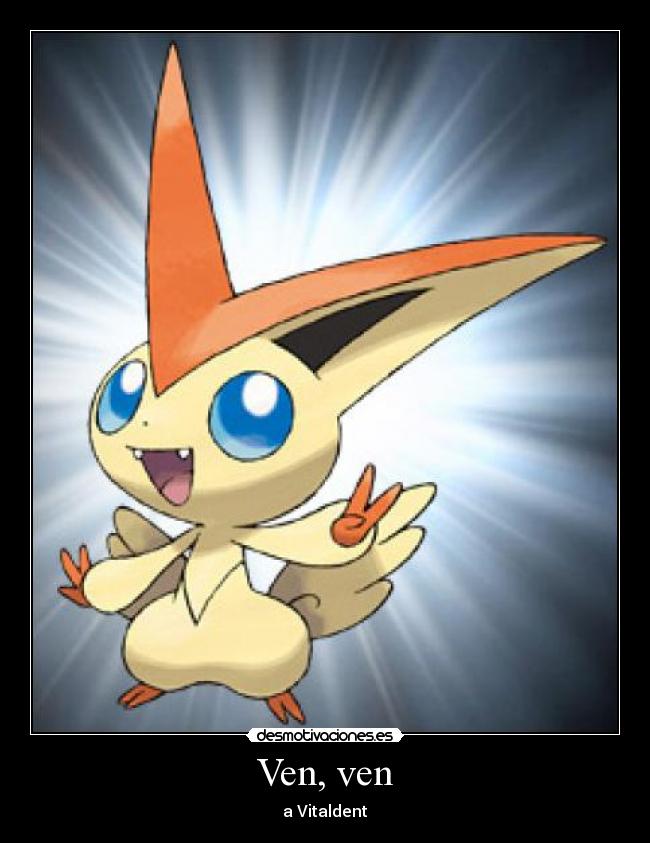 carteles victini pokemon vitaldent desmotivaciones