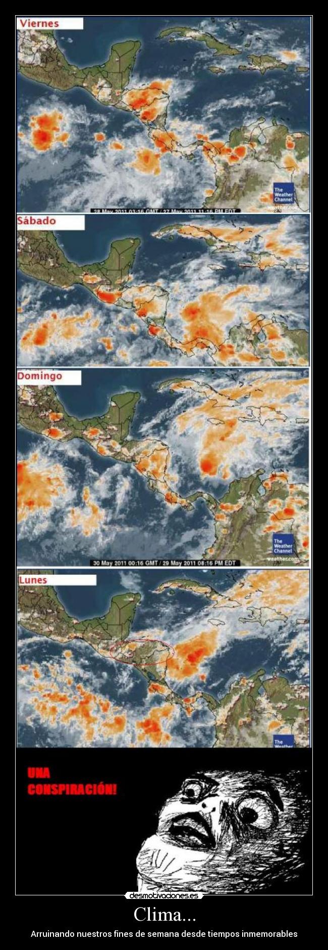 carteles climatiempoconspiracion desmotivaciones