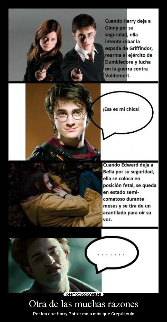 carteles harry potter crepusculo razones desmotivaciones