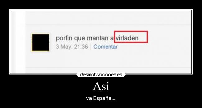 Así - va España....