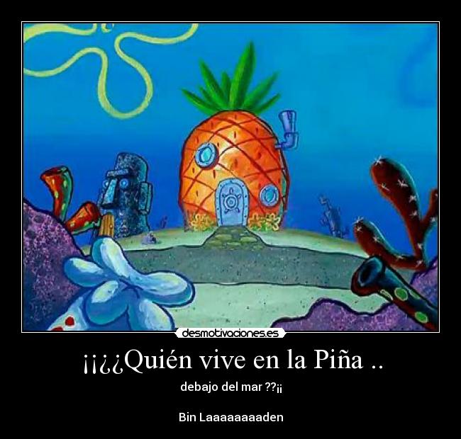 carteles bob esponja bin laden desmotivaciones