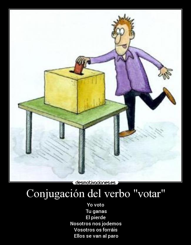 Conjugación del verbo votar - 