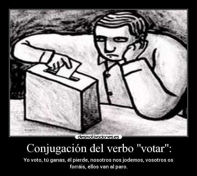 Conjugación del verbo votar: -