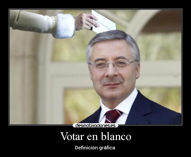 Votar en blanco - Definición gráfica
