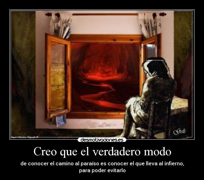 Creo que el verdadero modo - 