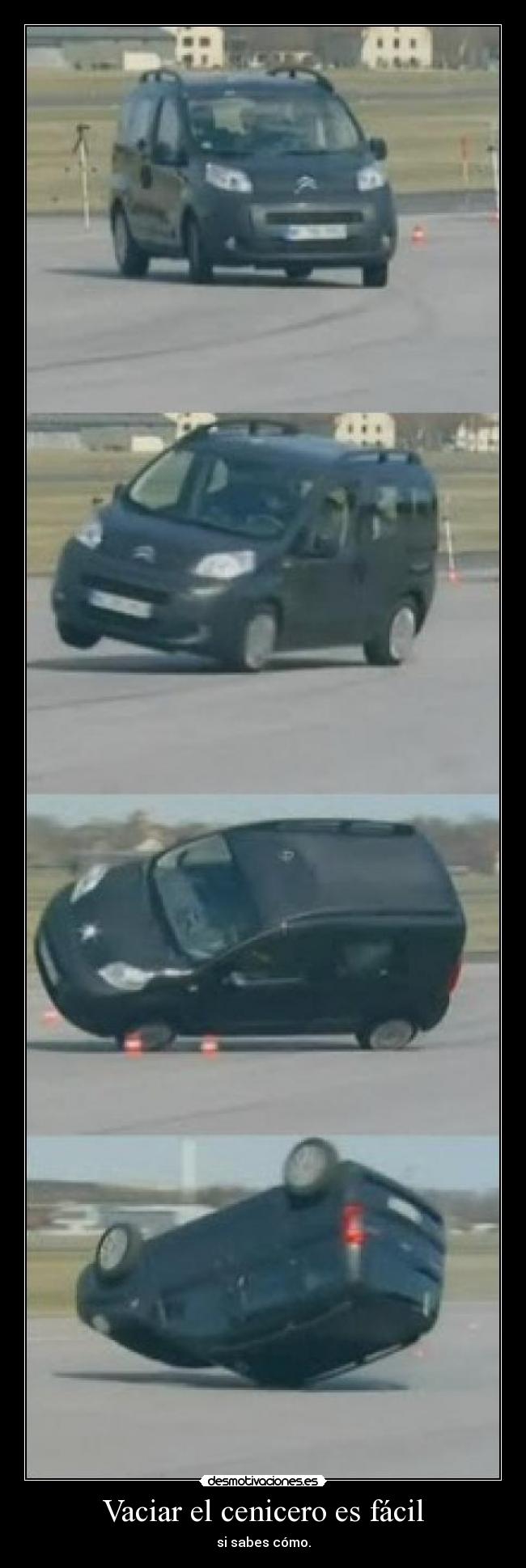 carteles citroen vuelco cenicero desmotivaciones