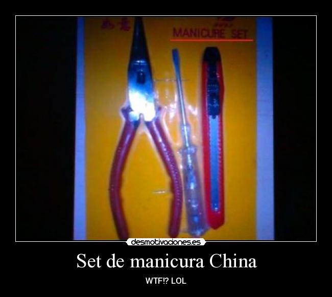 Set de manicura China -