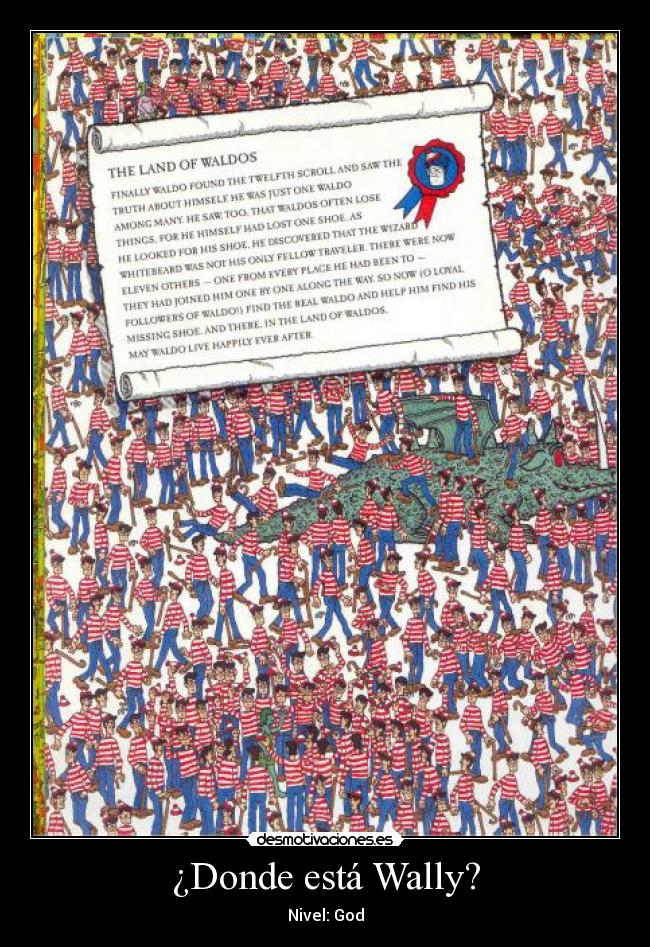 ¿Donde está Wally? - Nivel: God