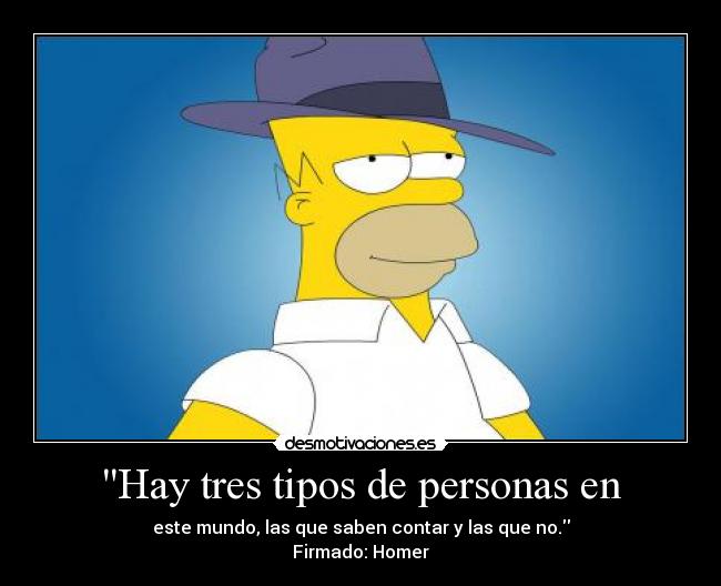 Hay tres tipos de personas en - 