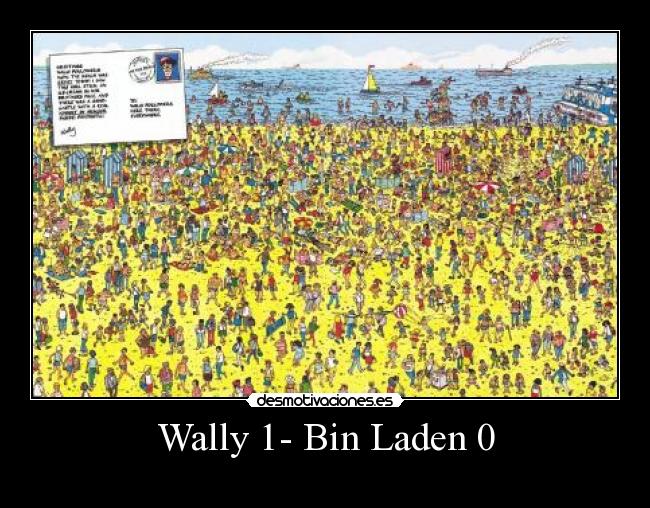 carteles wally bin laden desmotivaciones