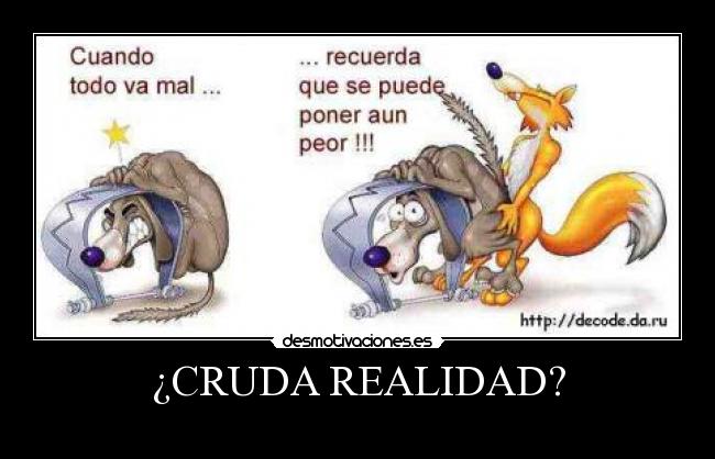 ¿CRUDA REALIDAD? - 