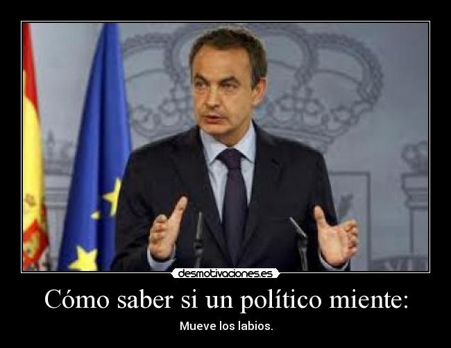 Cómo saber si un político miente: - 
