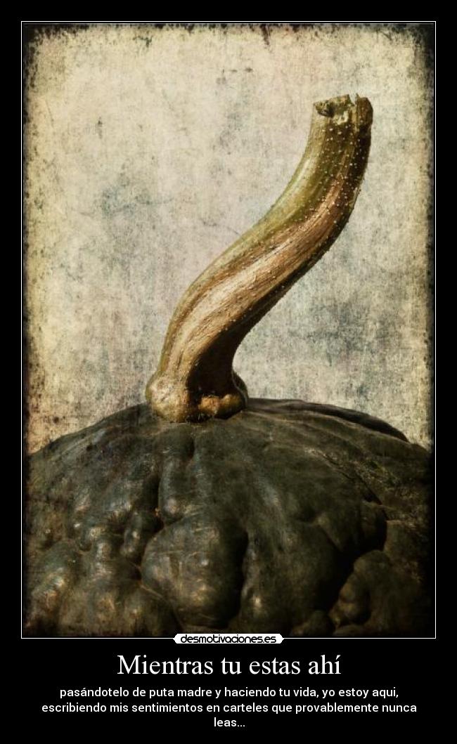 Mientras tu estas ahí -