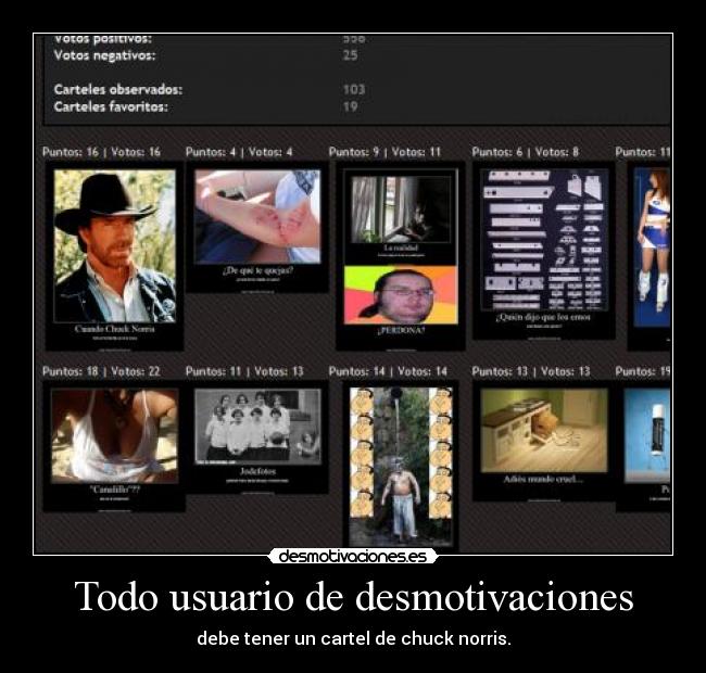 Todo usuario de desmotivaciones -