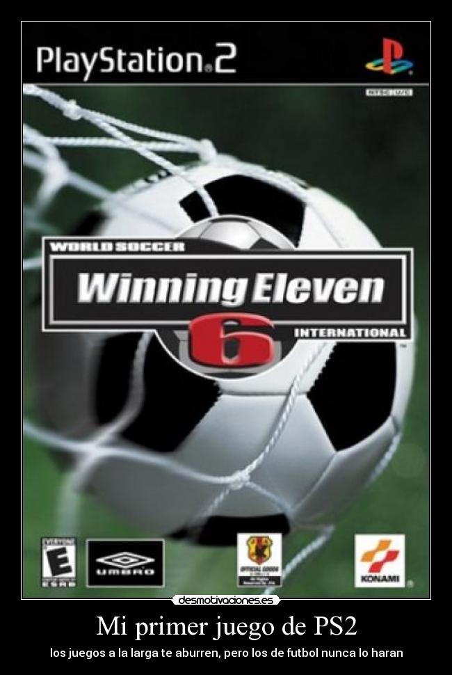 Mi primer juego de PS2 - los juegos a la larga te aburren, pero los de futbol nunca lo haran