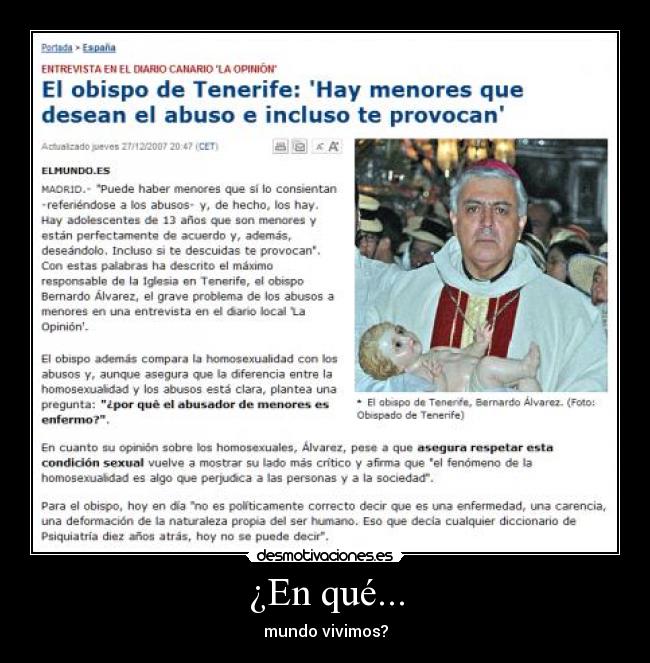 ¿En qué... - mundo vivimos?