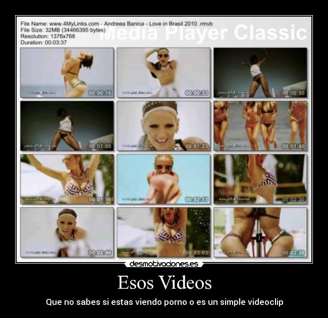 Esos Videos - Que no sabes si estas viendo porno o es un simple videoclip