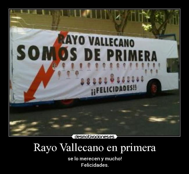 Rayo Vallecano en primera - 