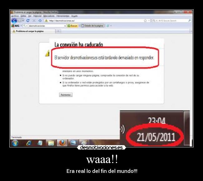 waaa!! - Era real lo del fin del mundo!!!