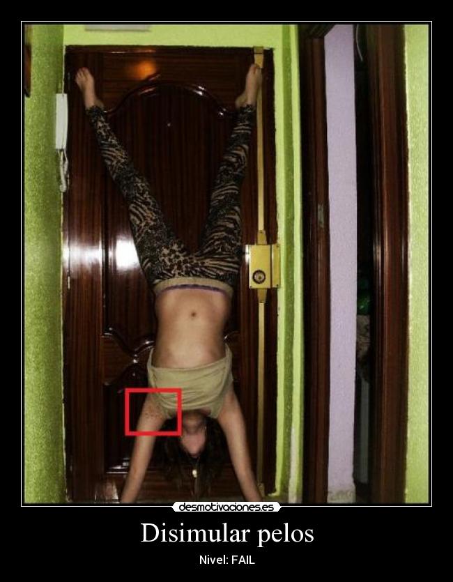 Disimular pelos - Nivel: FAIL