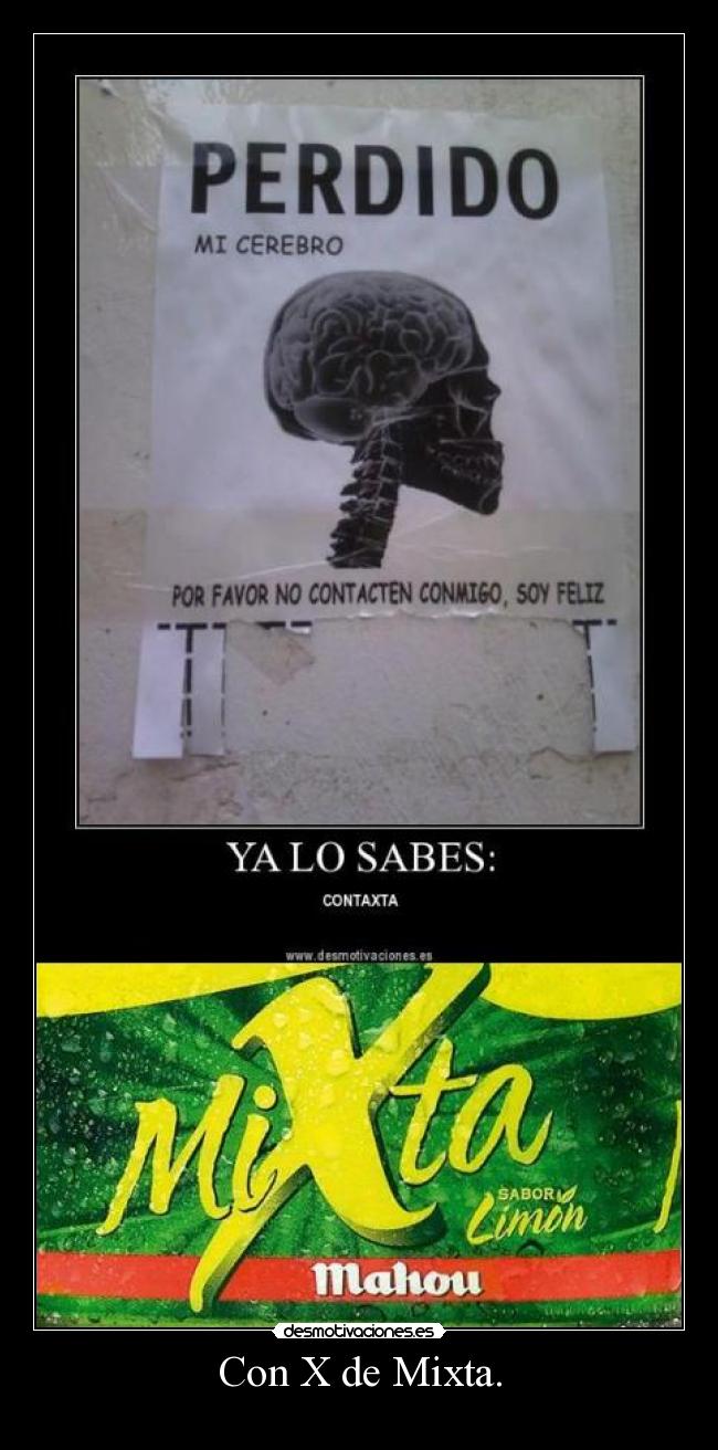 Con X de Mixta. - 