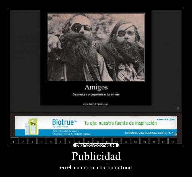 Publicidad - en el momento más inoportuno.