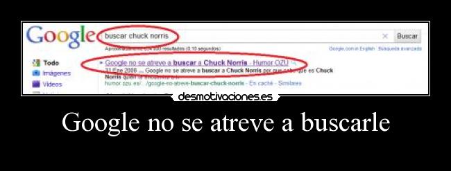 Google no se atreve a buscarle -