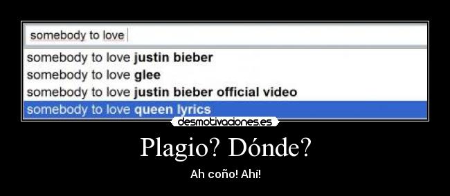 Plagio? Dónde? -