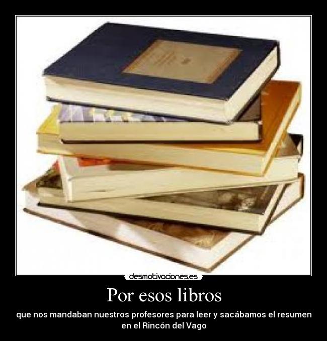 Por esos libros - 