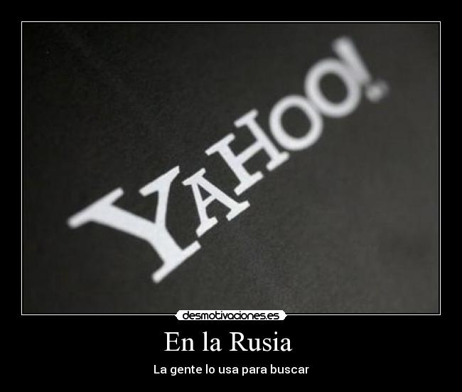 En la Rusia - La gente lo usa para buscar