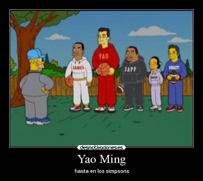 Yao Ming - hasta en los simpsons