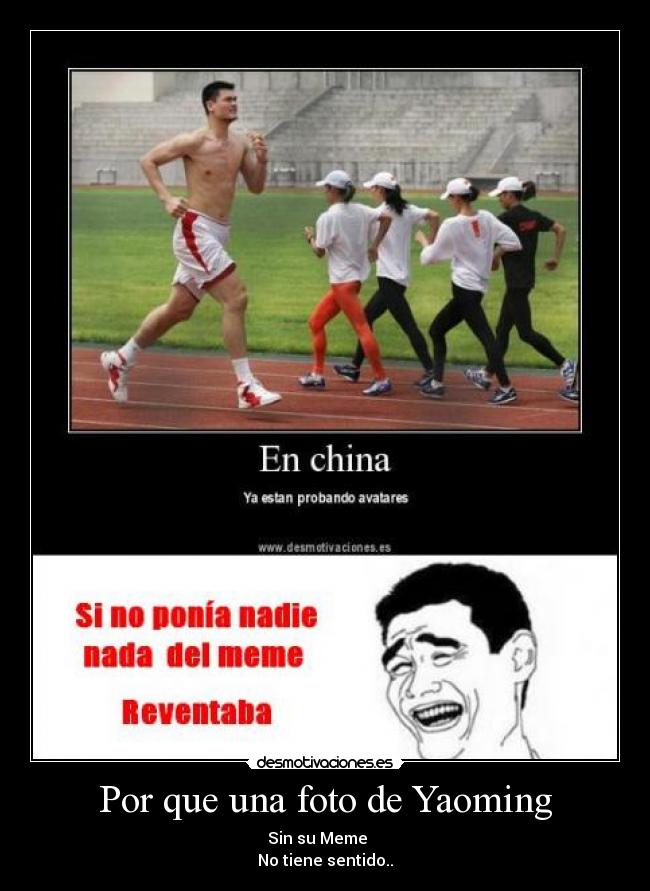 Por que una foto de Yaoming - 