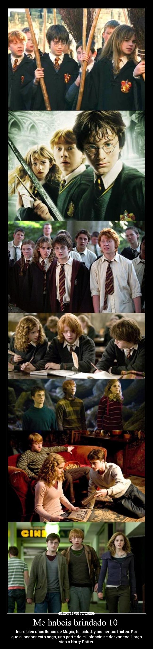 Me habeís brindado 10 -