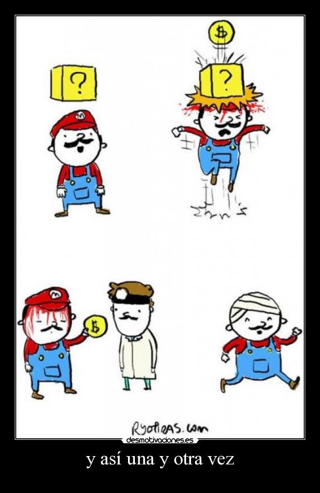 y así una y otra vez -