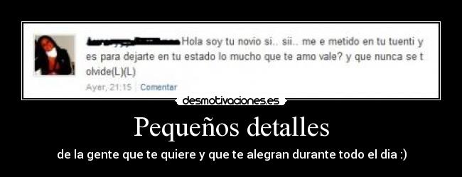 Pequeños detalles - 