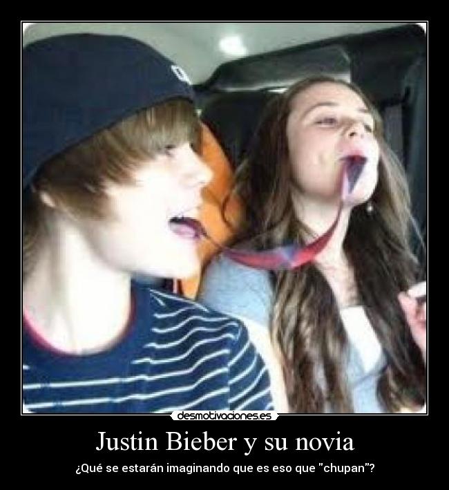 Justin Bieber y su novia -