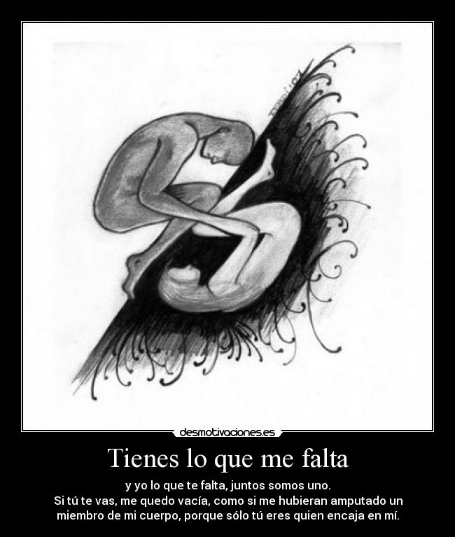 Tienes lo que me falta -