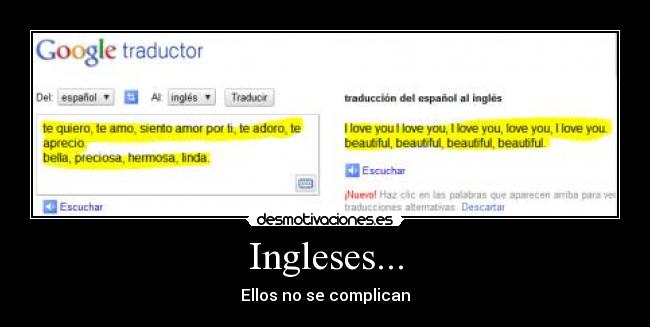 Ingleses... -