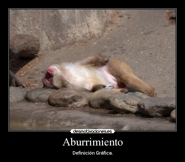 Aburrimiento - Definición Gráfica.