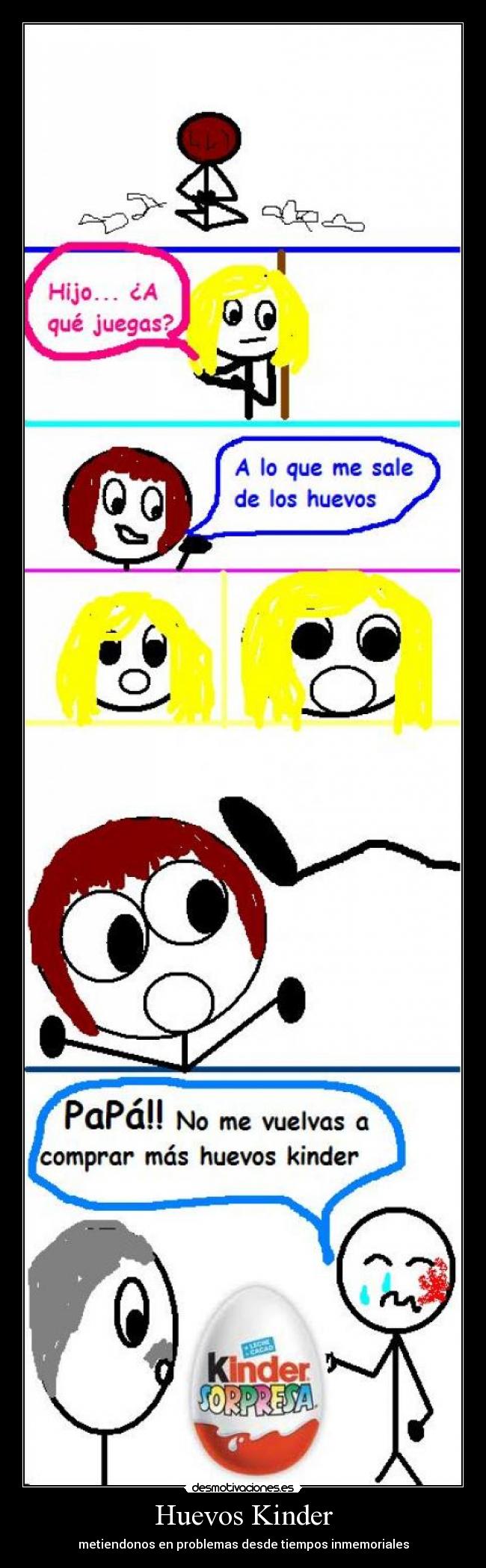 Huevos Kinder - metiendonos en problemas desde tiempos inmemoriales