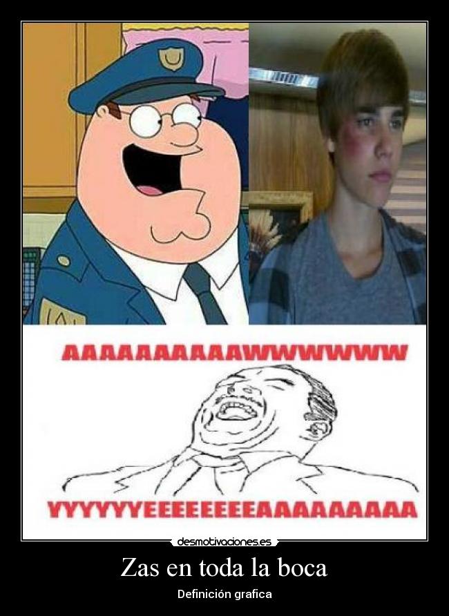 Zas en toda la boca - Definición grafica