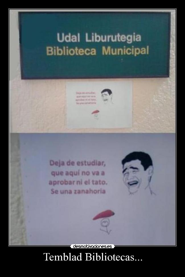 Temblad Bibliotecas... -