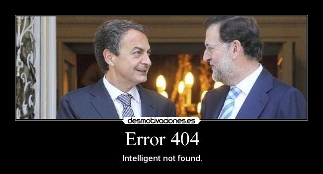 Error 404 - Intelligent not found.