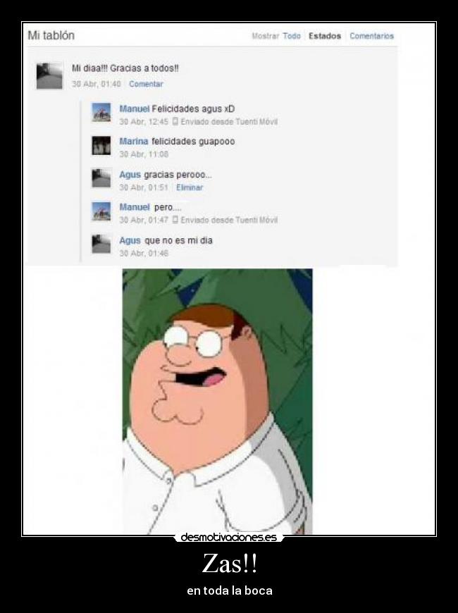 Zas!! - en toda la boca